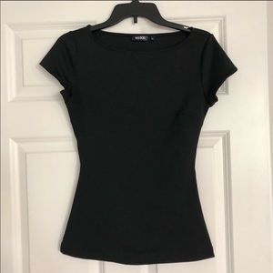 Tildon Open Back Black Top